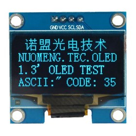 تصویر OLED 1.3 inch OLED Module Blue 128x64 IIC / SH1106 