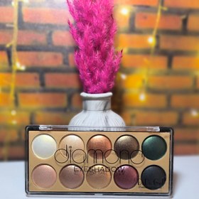 تصویر پالت سایه چشم 10 رنگ دیاموند 