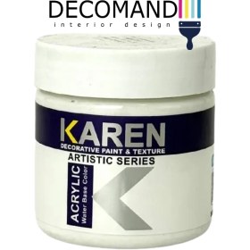 تصویر اکريليک مولتي سورفيس سفید ربعي کارن 