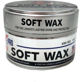 تصویر واکس خمیری محافظ و براق کننده بدنه خودرو ایکس پرو مدل X Pro Soft 99 Wax 