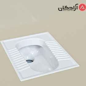 تصویر توالت ایرانی آزالیا چینی کرد CHINI-KORD-AZALIA-GROUND-TOILET