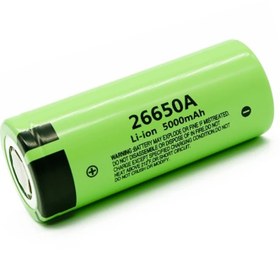 تصویر باتری 26650 لیتیوم-یون 5000mAh طرح پاناسونیک 26650A Panasonic 26650 3.7v rechargable battery 5000mAh