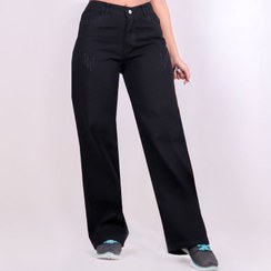 تصویر شلوار جین بگ مشکی کد 4018 