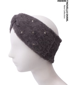 تصویر هدبند پیچی نگین دار کد 064040 