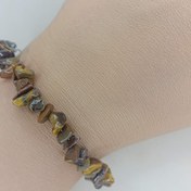 تصویر دستبند تراش نامنظم چشم ببر Tiger Eye Irregular Cut Bracelet