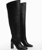 تصویر کفش بلند چرمی | MANGO | 369539919 | اورجینال 