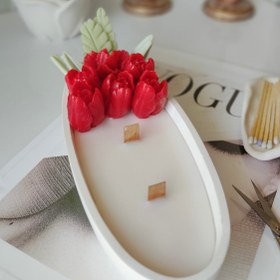 تصویر شمع گل شات قایقی 