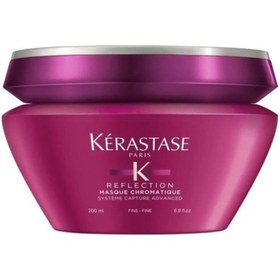 تصویر ماسک داخل حمام مخصوص موهای رنگ شده کراستاس Reflection Kerastase Reflection Chroma Riche Colored Hair Care Mask 200 ml