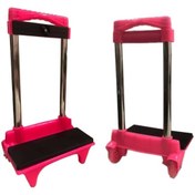 تصویر ترولی صورتی چرخدارمخصوص کوله پشتی 