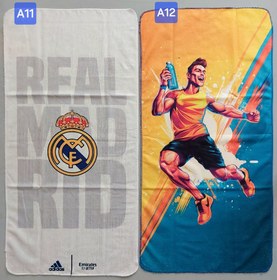 تصویر حوله ورزشی باشگاهی سایز ۵۰×۱۰۰ 