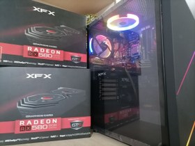 تصویر کیس گیمینگ و رندریگ AMD R5 2600 12T , RX580 8G DDR5 