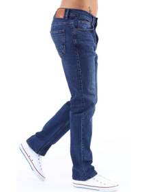 تصویر شلوار جین مردانه با کمر بلند و دم‌پای کوچک، فیت معمولی مدل C336 برند cedy denim Men's High Waist Pile Cuffed Jeans Regular Fit Jean C336