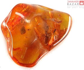 تصویر نگین کهربا عسلی رنگ کد 53149 