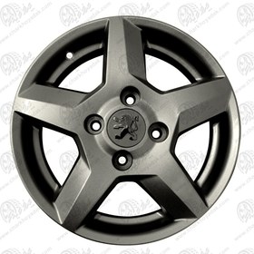 تصویر رینگ اسپرت پژو 207 سایز 14 کد 042 دودی اروند Wheel 14 Inch Code RS77