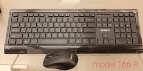 تصویر کیبورد و ماوس بی سیم پرفکت مدل P-T166+966 WIRLESS KEYBOARD & MOUSE P-T166+966