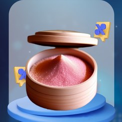 تصویر نمک صورتی پودری Powdered pink salt