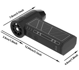 تصویر مینی جت فن چراغ‌دار مدل ZY7400 Mini Jet Fan with LED Light Model ZY7400-SE/PRO