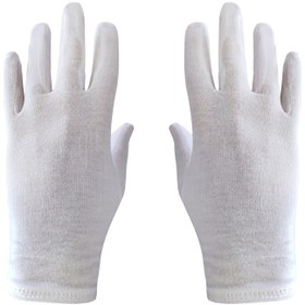 تصویر دستکش مدل TSA - سفید صدفی - M 