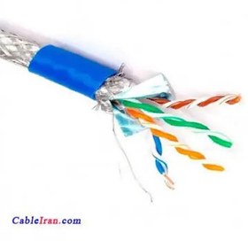 تصویر کابل شبکه cat6 sftp۰.۵۰(0.50) تمام مس فویل دارو شیلدارlegrand لگراند قرقره۵۰۰متر Cat6 Sftp legrand 0.