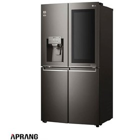 تصویر یخچال فریزر ساید بای ساید ال جی مدل GR-X39FTKHL ظرفیت ۳۴ فوت اینستاویو 