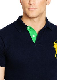 تصویر پولو شرت رالف لورن Ralph Lauren Custom-Fit Big Pony Polo Shirt French Navy 