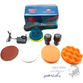 تصویر دستگاه پولیش و سنباده شارژی 2 باطری باس مدل D-6000 