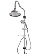 تصویر علم دوش دوکاره البرز روز مدل شیپوری رنگ سفید طلایی 