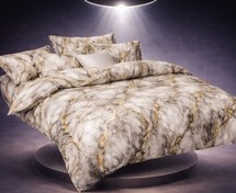 تصویر سرویس روتختی دو نفره آنسل مدل پیگمنت ۶ تکه – لحاف کامل لایکو دو رو مناسب تخت عرض ۱۶۰ - طرح پاریس 