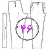 تصویر الگوی شلوار تک سایز 46 