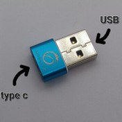 تصویر تبدیل تایپ سی به usb مدل konfulon کیفیت عالی 