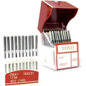 تصویر سوزن راسته دوز DBx1 سایز 22 تویو 