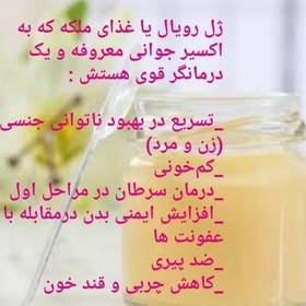 تصویر ژل رویال ایرانی 10 گرمی 