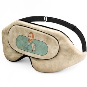 تصویر چشم بند خواب طرح ونگوگ مدل Coral13 Kava Coral13 van Gogh Sleep Mask