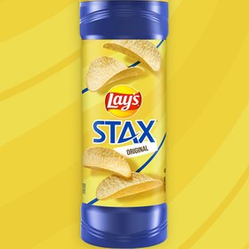 تصویر چیپس استکس لیز با طعم نمکی اورجینال – Lays staxx original chips 