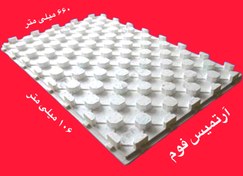 تصویر فوم گرمایش از کف (یونولیت شانه تخم مرغی) دانسیته ۴۰ Floor heating foam (egg comb ionolite)