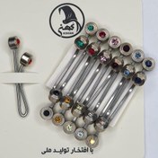 تصویر گیره استیل یکطرفه سعادت-بسته 12 عددی-طرح 11 