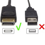 تصویر تبدیل دیسپلی به HDMI وی نت مدل V-CODP2HD 