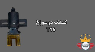 تصویر کفشک T16 دو سوراخ - آسانسور نادری 