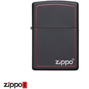 تصویر فندک زیپو مدل Zippo Black and Red کد 218ZB Zippo Black and Red 218 Lighter