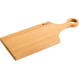 تصویر تخته سرو نامتقارن - بزرگ (2×17.5×51) / چوب گردو ( تیره) wooden service board