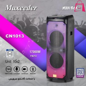 تصویر اسپیکر بلوتوثی مکسیدر سری MX-DJ2101 مدل CN1013 Maxeeder Speake Bluetooth MX-DJ2101 series speaker Model CN 1013