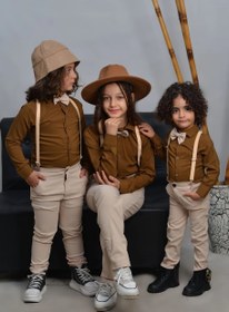 تصویر چهار تیکه مجلسی اقتصادی پسرانه Four pieces of economic clothes for boys