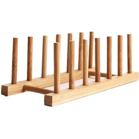 تصویر استند بشقاب بامبو وارداتی 