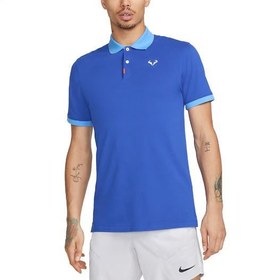 تصویر پلوشرت تنیس مردانه نایک Nike Court Fall Rafa Slim Polo- آبی 