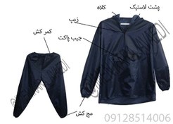 تصویر بادگیر ضد آب پارچه شمعی پشت لاستیک 