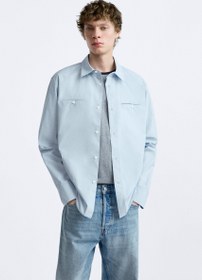 تصویر پیراهن مردانه زارا POPLIN SHIRT 