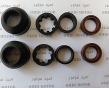 تصویر پک کامل 8 عددی کاسه نمد کمک جلو 2فنره هوندا 