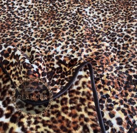 تصویر پتو گلبافت طرح پلنگی 