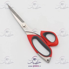 تصویر قیچی خیاطی تیغه فولادی دسته پلاستیکی سایز 10 