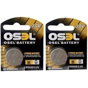 تصویر باتری سکه ای اوسل Osel مدل CR2025 تکی 
